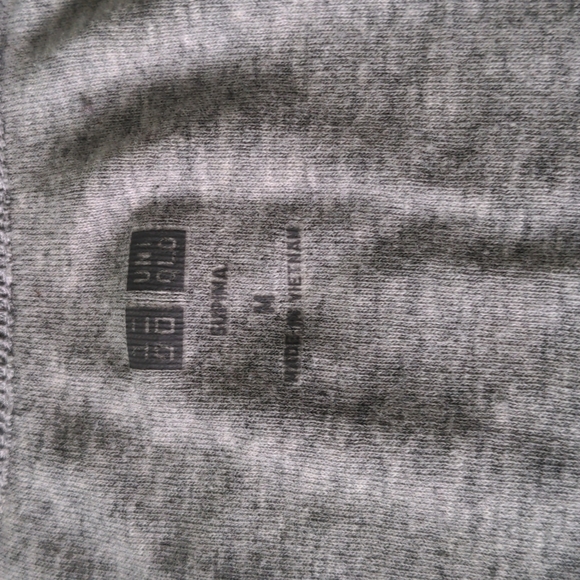 Two grey Uniqlo v-neck t-shirts. (If you purchase this listing you'll get both) - Picture 5 of 5